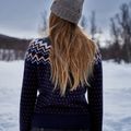 Fjällräven maglione da donna Övik Knit Cardigan navy scuro 11