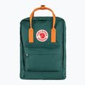 Zaino da trekking Fjällräven Kanken 16 l verde artico/arancio piccante