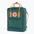 Zaino da trekking Fjällräven Kanken 16 l verde artico/arancio piccante 2