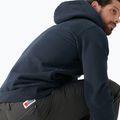 Felpa da trekking da uomo Fjällräven Logo Hoodie navy scuro 3