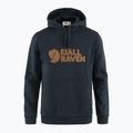Felpa da trekking da uomo Fjällräven Logo Hoodie navy scuro 6