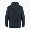 Felpa da trekking da uomo Fjällräven Logo Hoodie navy scuro 7