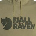 Felpa da trekking da uomo Fjällräven Logo Hoodie oliva chiara 3