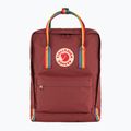 Zaino da città Fjällräven Kanken Rainbow 16 l, rosso bue/ fantasia arcobaleno