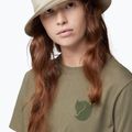 T-shirt trekking donna Fjällräven Fox Boxy Logo verde 2