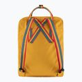 Zaino da città Fjällräven Kanken Rainbow 16 l ocra/arcobaleno 3