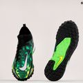 Nike Phantom GT2 Academy DF SW TF Jr scarpe da calcio bambino nero/metallico platino/verde strike 10