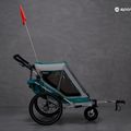 Qeridoo Speedkid 1 rimorchio per biciclette blu petrolio 9