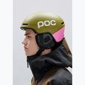 Casco da sci POC Obex Contour olivine green matt/thulite pink matt 7