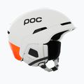 Casco da sci POC Obex MIPS hydrogen white/fluorescent orange