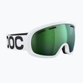 Maschera da sci POC Fovea Mid hydrogen white/partly sunny green