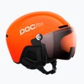 Casco da sci per bambini POC POCito Obex Visor S2 Jr fluo orange/clarity pocito/partly sunny/lt orange