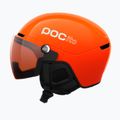 Casco da sci per bambini POC POCito Obex Visor S2 Jr fluo orange/clarity pocito/partly sunny/lt orange 2