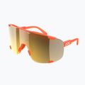 Occhiali da sole POC Devour fl.orange traslucido/clarity road/partly sunny gold