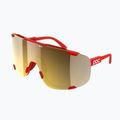 Occhiali da sole POC Devour prismane red/clarity road/partly sunny gold
