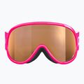 Maschera da sci per bambini POC POCito Retina Jr S2 fluorescent pink/partly sunny light orange 3