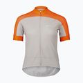 Maglia ciclismo da donna POC Essential Road Logo zink orange/granite grey