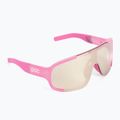 Occhiali da sole POC Aspire actinium pink translucent/clarity trail silver