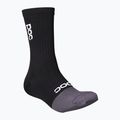 Calzini da ciclismo POC Flair Mid nero uranio/grigio silvestre