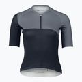 Maglia ciclismo donna POC Essential Road Print nero uranio/grigio silvestre 4