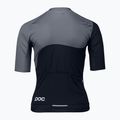 Maglia ciclismo donna POC Essential Road Print nero uranio/grigio silvestre 5