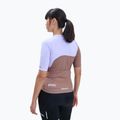 Maglia ciclismo donna POC Essential Road Print marrone diaspro/viola quarzo 2