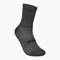 POC Zephyr Merino Mid calze da ciclismo grigio silvestre melange