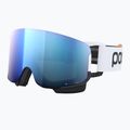 POC Nexal Mid Clarity Comp bianco idrogeno/nero uranio/blu spectris occhiali da sci 7