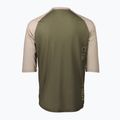 Maglia ciclismo POC MTB Pure 3/4 uomo verde epidoto/beige arenaria chiaro 2