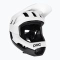 Casco da bici POC Otocon Race MIPS bianco idrogeno/nero uranio opaco