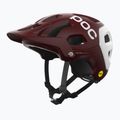 Casco MTB POC Tectal Race MIPS rosso granata/bianco idrogeno opaco 2