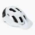 Casco da bici POC Axion Race MIPS bianco idrogeno/nero uranio opaco