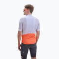 Maglia da ciclismo POC Essential Road Logo uomo grigio granito/arancio rosa 3