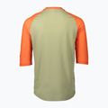 Maglia da ciclismo POC MTB Pure 3/4 verde prehnite/arancio rosa da uomo 2