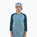 Maglia ciclismo donna POC MTB Pure 3/4 lt blu dioptasio/blu dioptasio