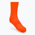 Calzini da ciclismo POC Fluo Mid arancione fluorescente