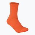 Calzini da ciclismo POC Fluo Mid arancione fluorescente 4