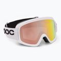 Occhiali da sci POC Opsin Clarity bianco idrogeno/arancio specchiato