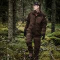 Giacca antipioggia da uomo Pinewood Smaland Light in pelle scamosciata marrone 15