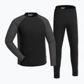 Set di intimo termico da uomo Pinewood Finnveden Base Layer nero/grigio scuro 7