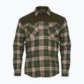 Camicia da uomo Pinewood Douglas d.verde/rosso