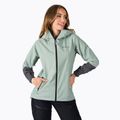 Giacca antipioggia Peak Performance Nightbreak da donna, verde cenerino/grigio movimento