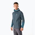 Felpa da uomo Peak Performance Rider Zip Hood blu steel midnight trekking