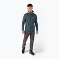 Felpa da uomo Peak Performance Rider Zip Hood blu steel midnight trekking 2
