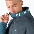 Felpa da uomo Peak Performance Rider Zip Hood blu steel midnight trekking 4