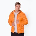Piumino Peak Performance Helium da uomo con cappuccio in pile arancione