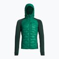 Giacca da uomo Peak Performance Helium Down Hybrid Hood verde edera