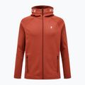 Felpa da uomo Peak Performance Rider Zip Hood spiced trekking