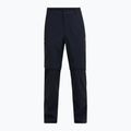 Pantaloni da trekking Peak Performance Iconiq Zip da uomo, nero