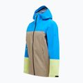 Giacca Peak Performance Trail Hipe Shell da uomo blu brillante/beige/soleggiato 7